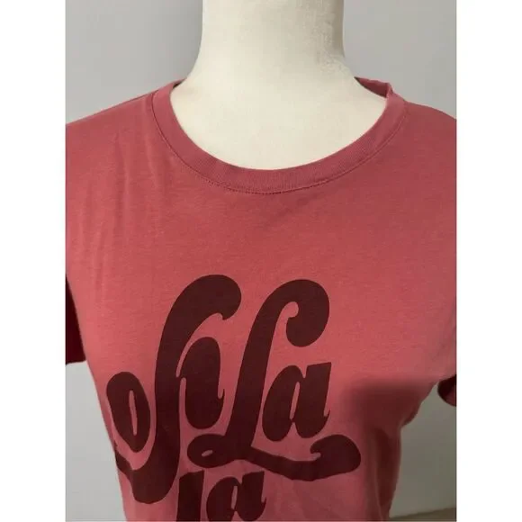 Sezane Oh la la cotton tee S - Picture 4 of 7